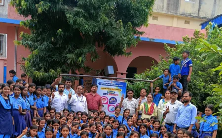 किशोरी बालिकाओं हेतु HPV टीकाकरण एवं स्वास्थ्य जांच अभियान का सफल आयोजन