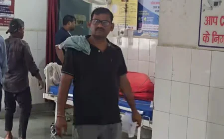 آسمانی بجلی گرنے سے کسان شدید زخمی