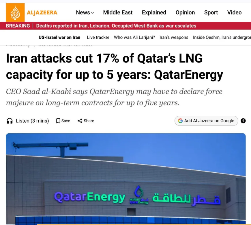 कतर की गैस फील्ड तबाही पर जश्न क्यों?—मध्य पूर्व में बढ़ता खतरनाक तनाव